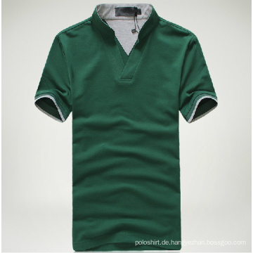 Art- und Weiseart-Polo-Hemd 2014 für Männer 100 Polyester-Ebenen-Polo-Hemden